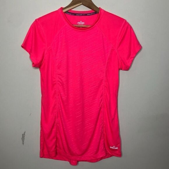 Spalding Sz M Pink Athletic Top - Picture 2 of 5